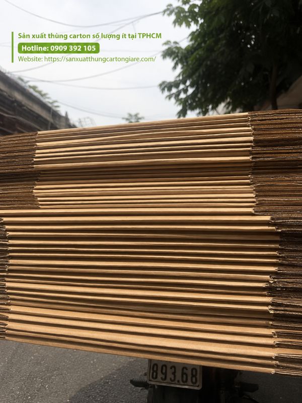 Sản xuất thùng carton số lượng ít tại TPHCM