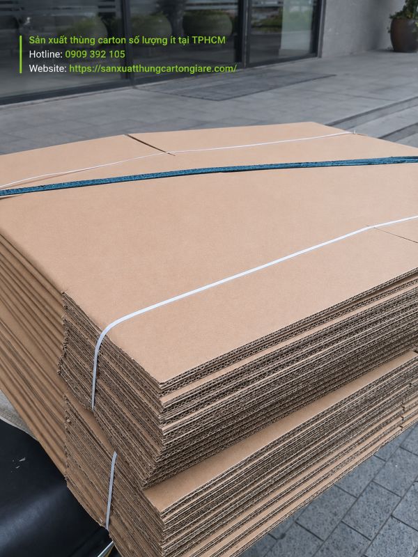 Sản xuất thùng carton số lượng ít tại TPHCM