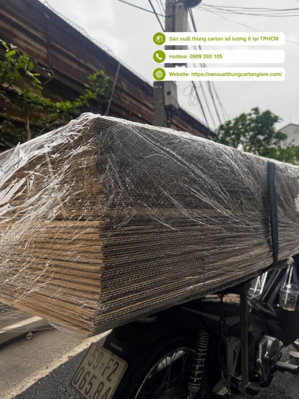 Sản xuất thùng carton số lượng ít tại TPHCM