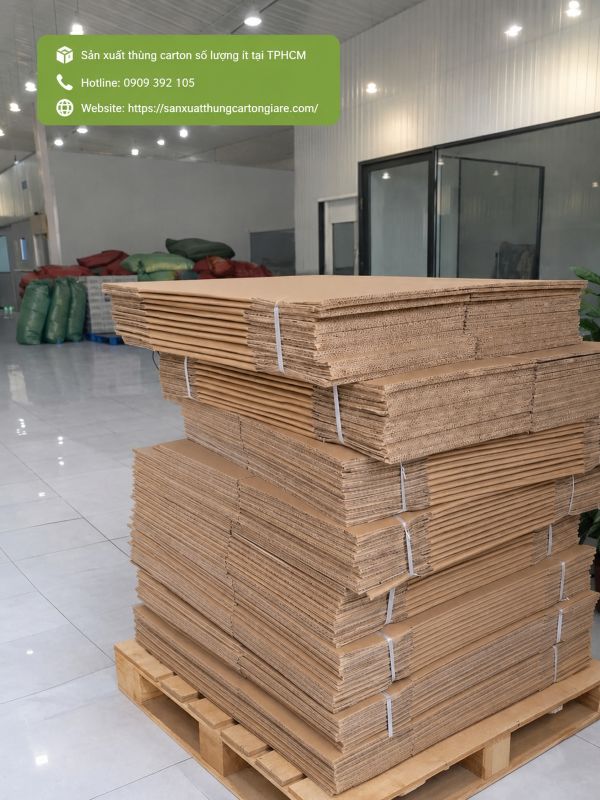 Sản xuất thùng carton số lượng ít tại TPHCM