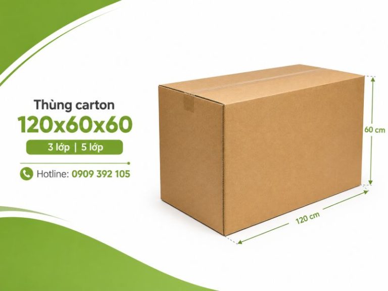 Thùng carton 120x60x60 3 lớp 5 lớp TPHCM