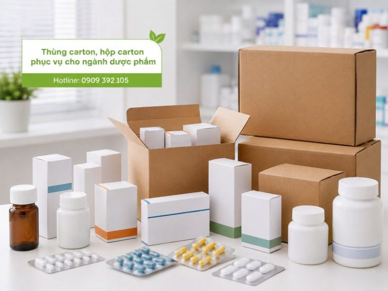 Thùng carton, hộp carton phục vụ cho ngành dược phẩm