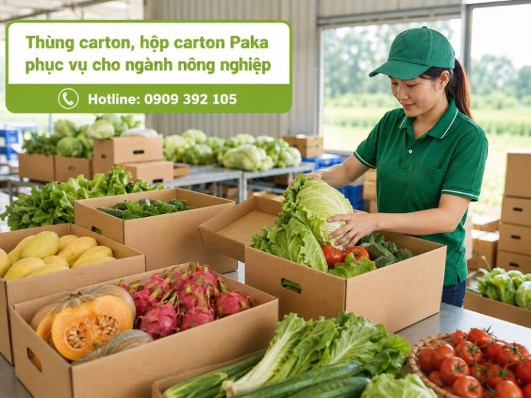 Thùng carton, hộp carton phục vụ cho ngành nông nghiệp
