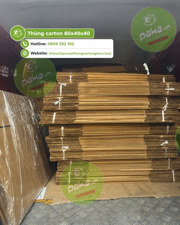 Thùng carton 60x40x40 3 lớp, 5 lớp giá rẻ