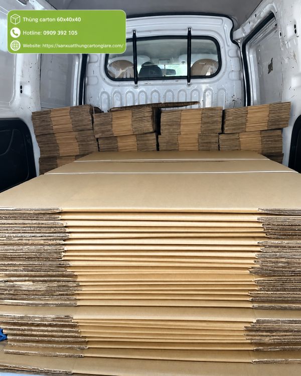 Thùng carton 60x40x40 3 lớp, 5 lớp giá rẻ