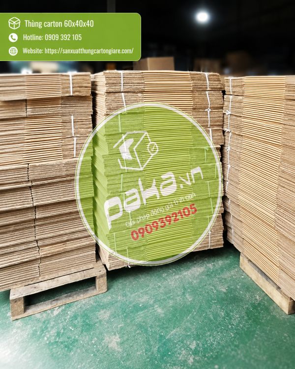 Thùng carton 60x40x40 3 lớp, 5 lớp giá rẻ
