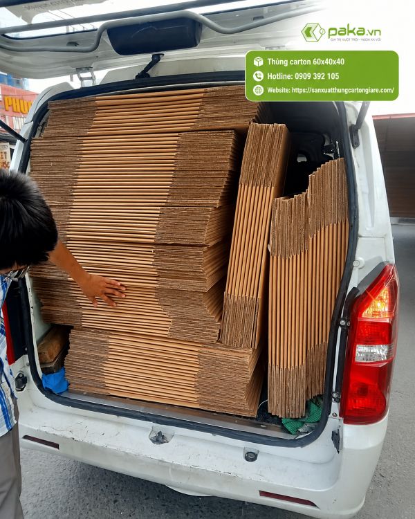 Thùng carton 60x40x40 3 lớp, 5 lớp giá rẻ