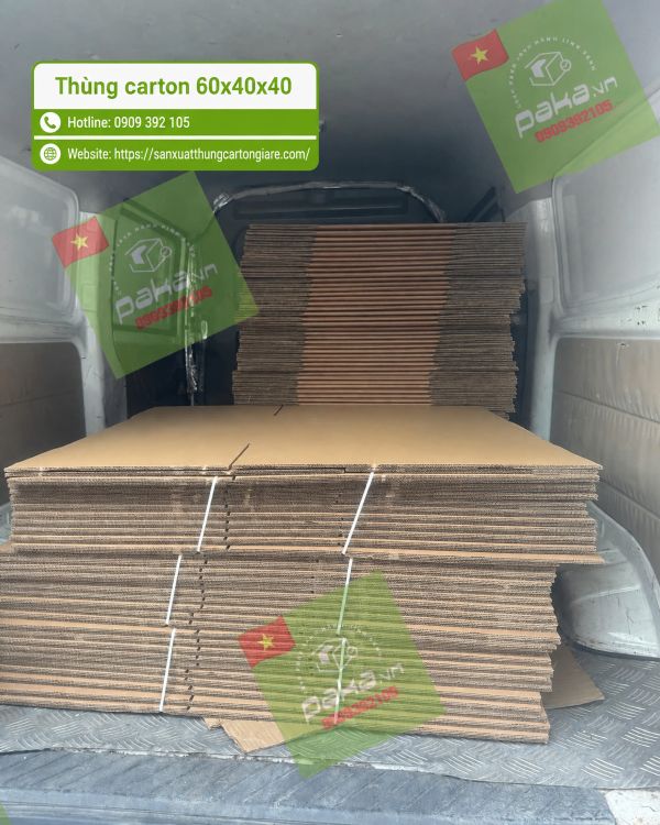 Thùng carton 60x40x40 3 lớp, 5 lớp giá rẻ