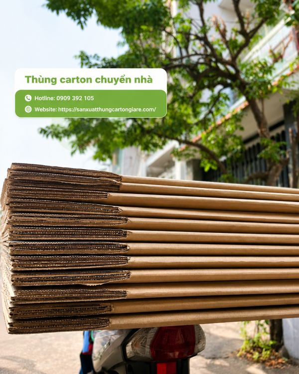 Thùng carton chuyển nhà, giá rẻ, chắc chắn tại TPHCM