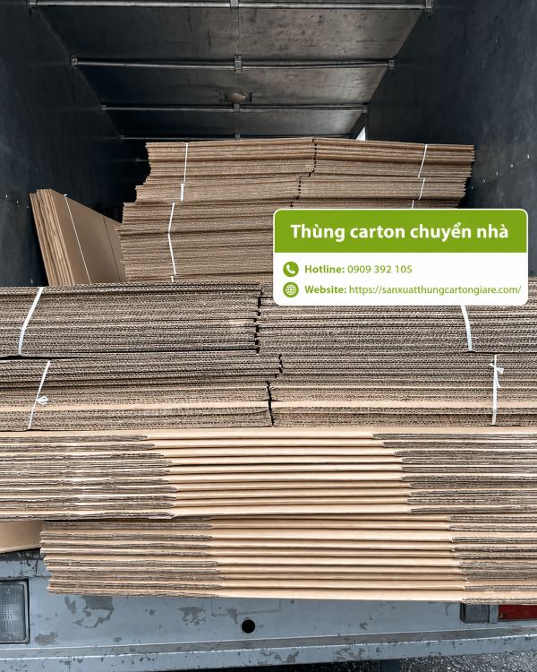 Thùng carton chuyển nhà, giá rẻ, chắc chắn tại TPHCM