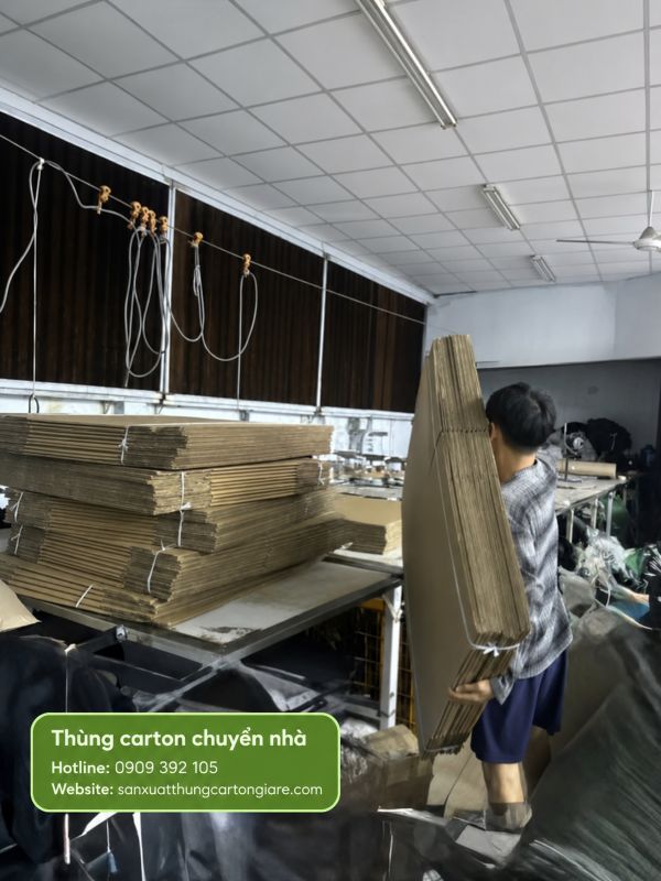 Thùng carton chuyển nhà, giá rẻ, chắc chắn tại TPHCM