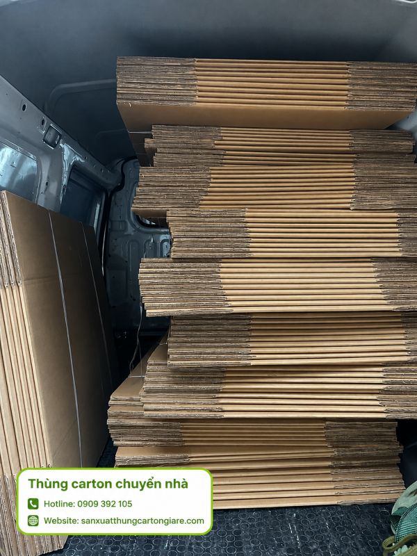 Thùng carton chuyển nhà, giá rẻ, chắc chắn tại TPHCM