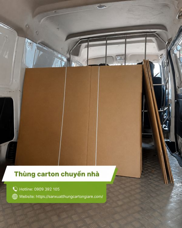 Thùng carton chuyển nhà, giá rẻ, chắc chắn tại TPHCM