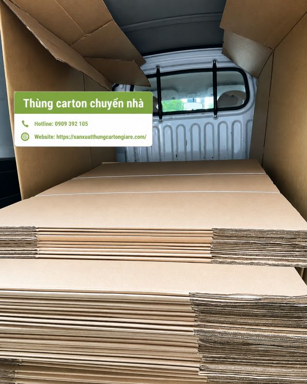 Thùng carton chuyển nhà, giá rẻ, chắc chắn tại TPHCM