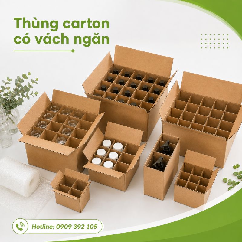 Thùng carton có vách ngăn