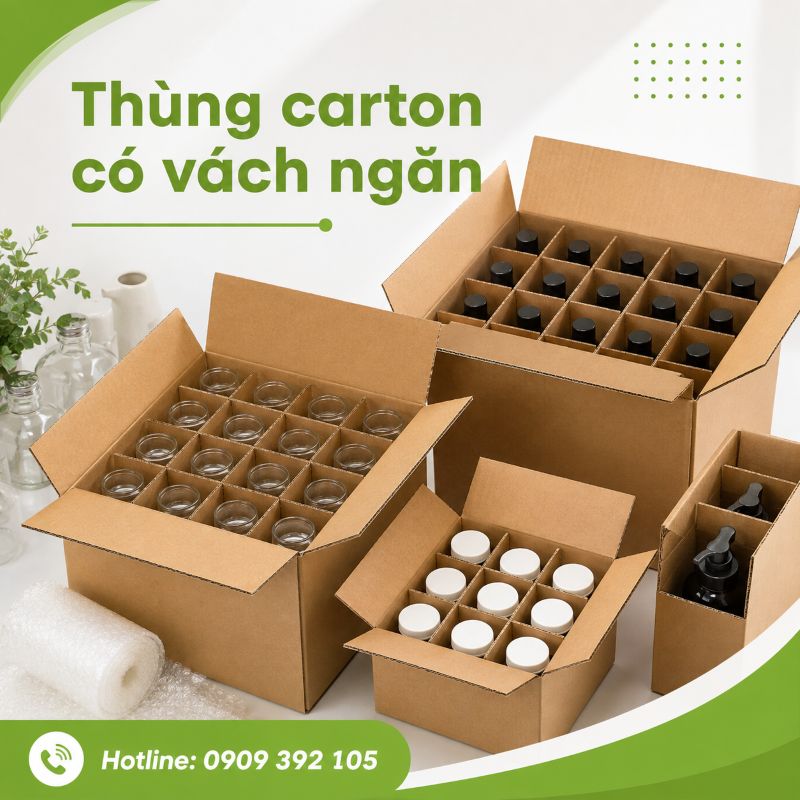 Thùng carton có vách ngăn