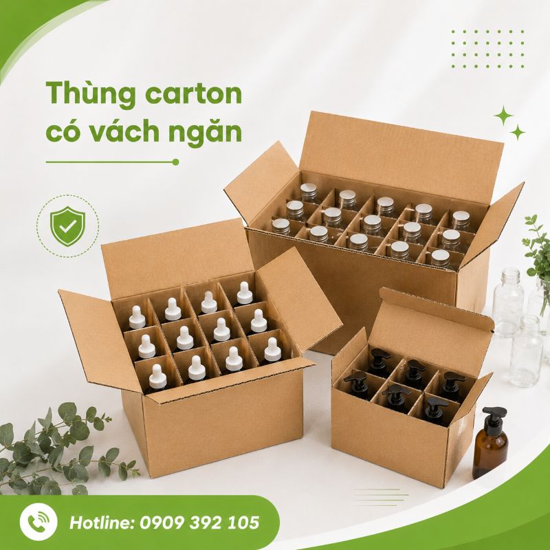 Thùng carton có vách ngăn