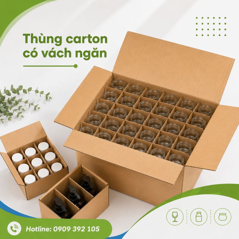 Thùng carton có vách ngăn