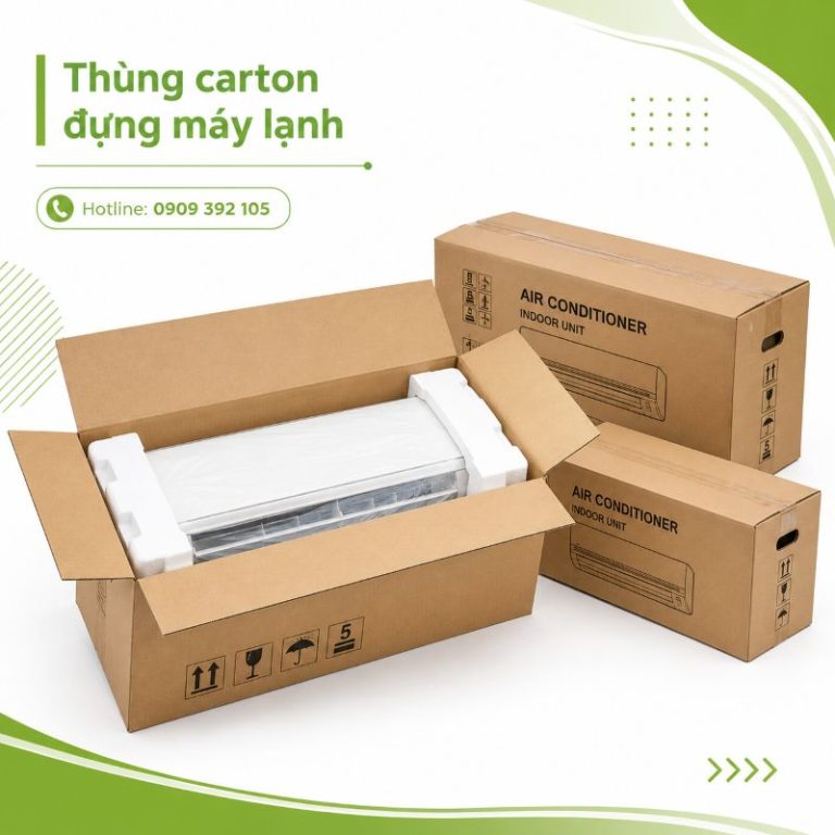 Thùng carton đựng máy lạnh tại TPHCM