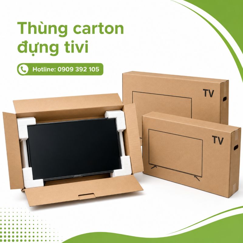 Thùng carton đựng tivi tại TPHCM