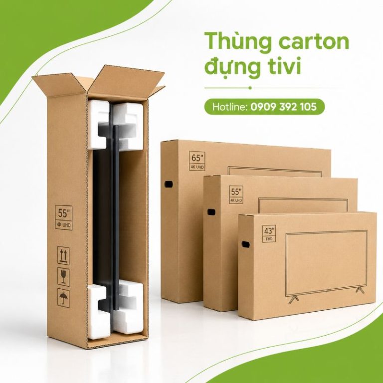 Thùng carton đựng tivi tại TPHCM