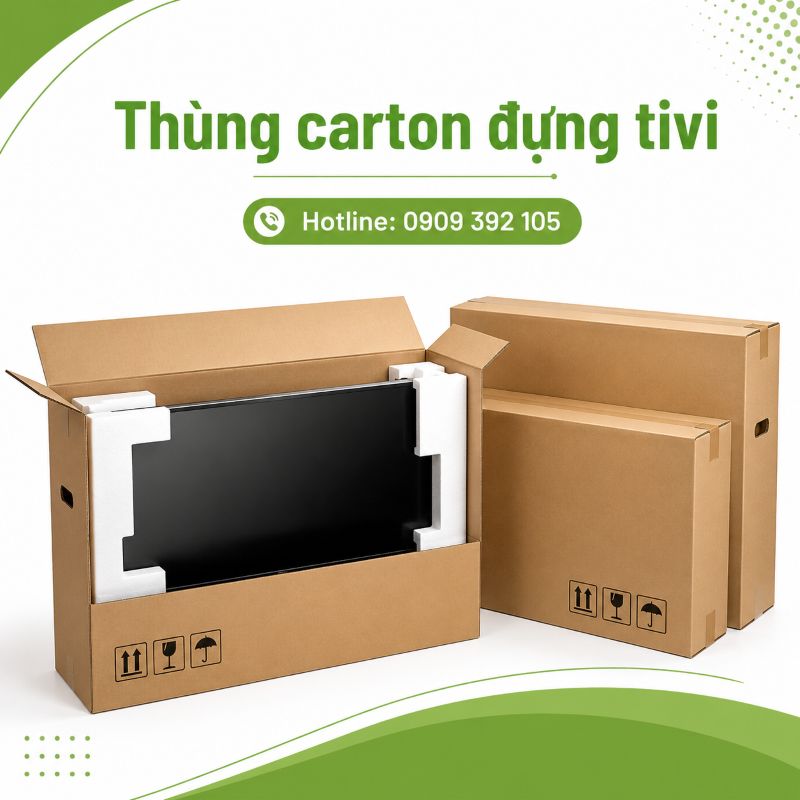 Thùng carton đựng tivi tại TPHCM