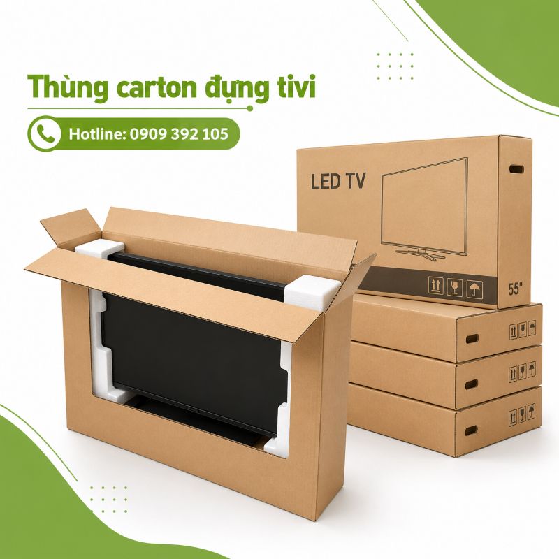 Thùng carton đựng tivi tại TPHCM