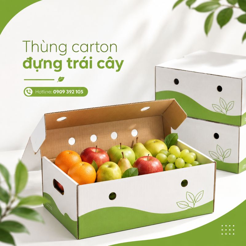 Thùng carton đựng trái cây tại TPHCM