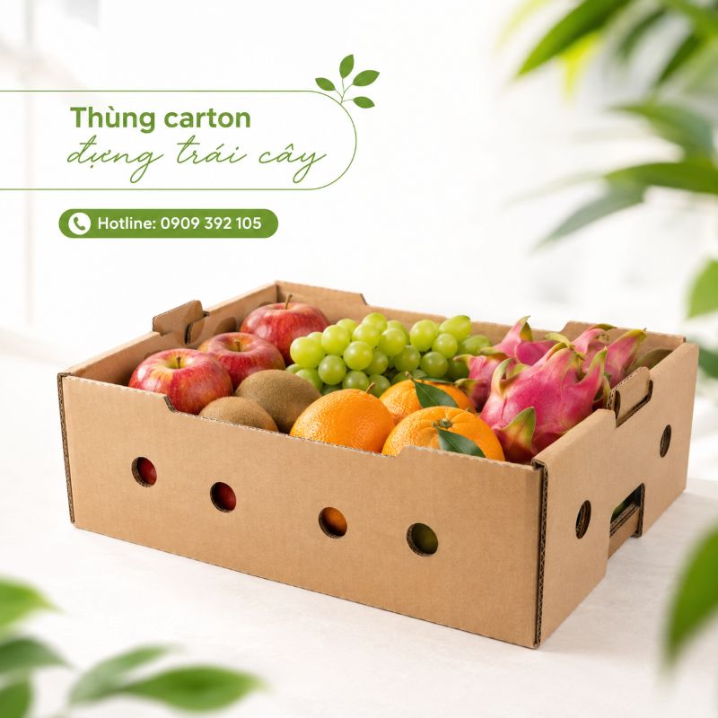 Thùng carton đựng trái cây tại TPHCM