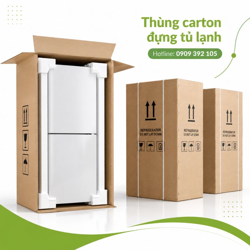 Thùng carton đựng tủ lạnh tại TPHCM