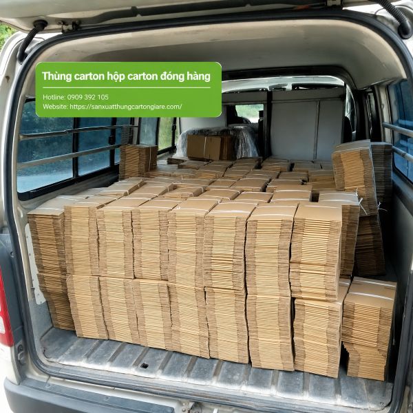 Thùng carton hộp carton đóng hàng giá rẻ tại TPHCM