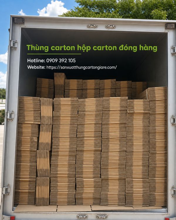 Thùng carton hộp carton đóng hàng giá rẻ tại TPHCM