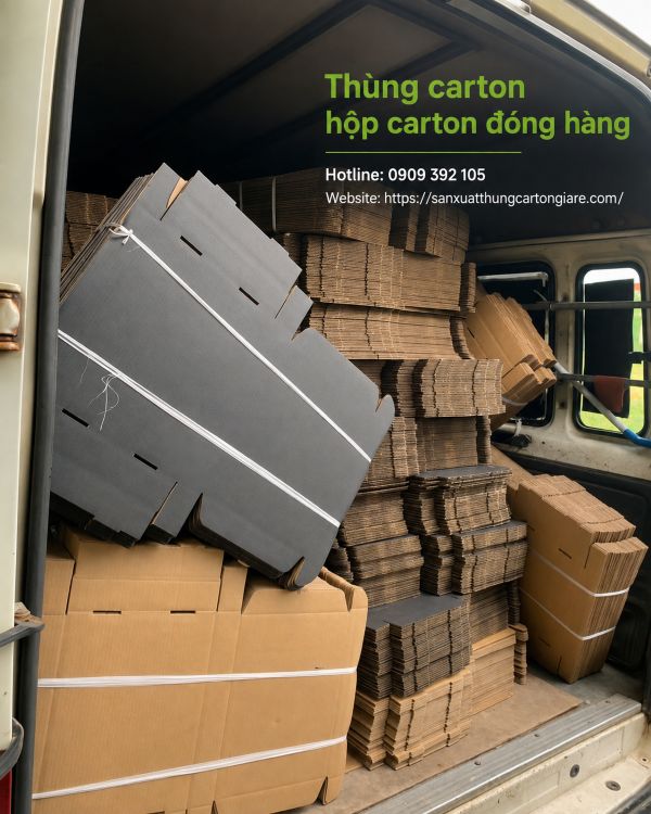 Thùng carton hộp carton đóng hàng giá rẻ tại TPHCM