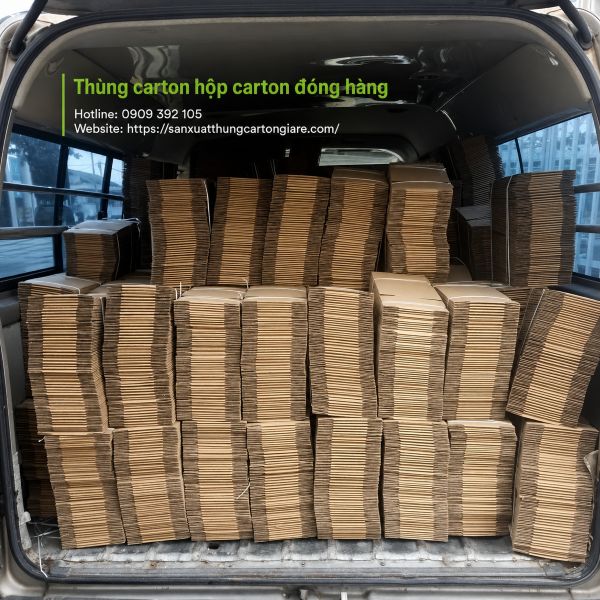 Thùng carton hộp carton đóng hàng giá rẻ tại TPHCM