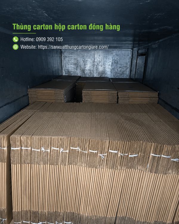Thùng carton hộp carton đóng hàng giá rẻ tại TPHCM
